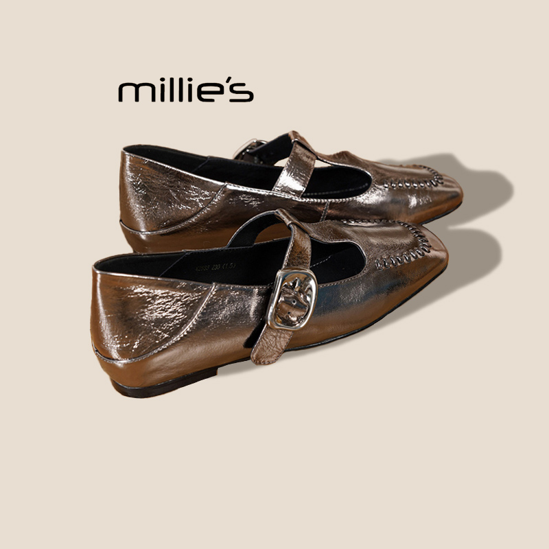 MILLIE'S/妙丽法式复古单鞋婚鞋
