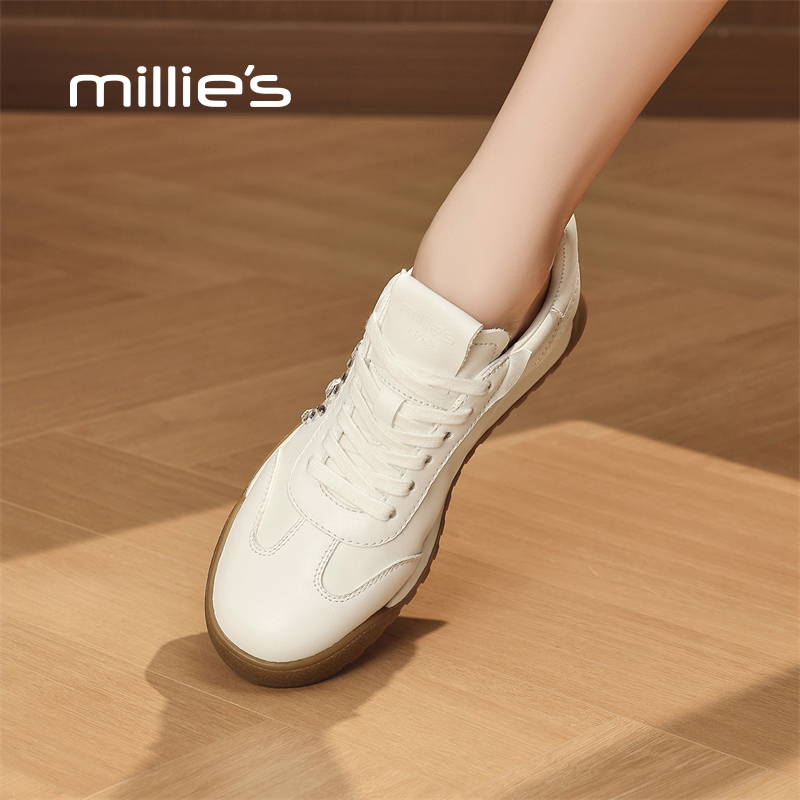 MILLIE'S/妙丽真皮休闲健步鞋