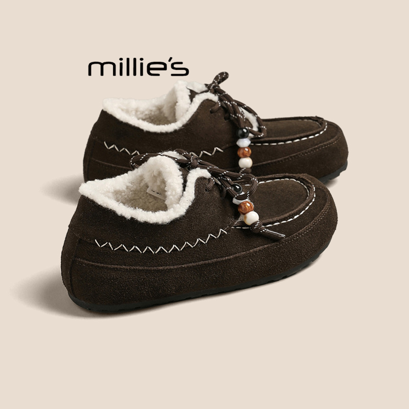 MILLIE'S/妙丽复古厚底勃肯鞋