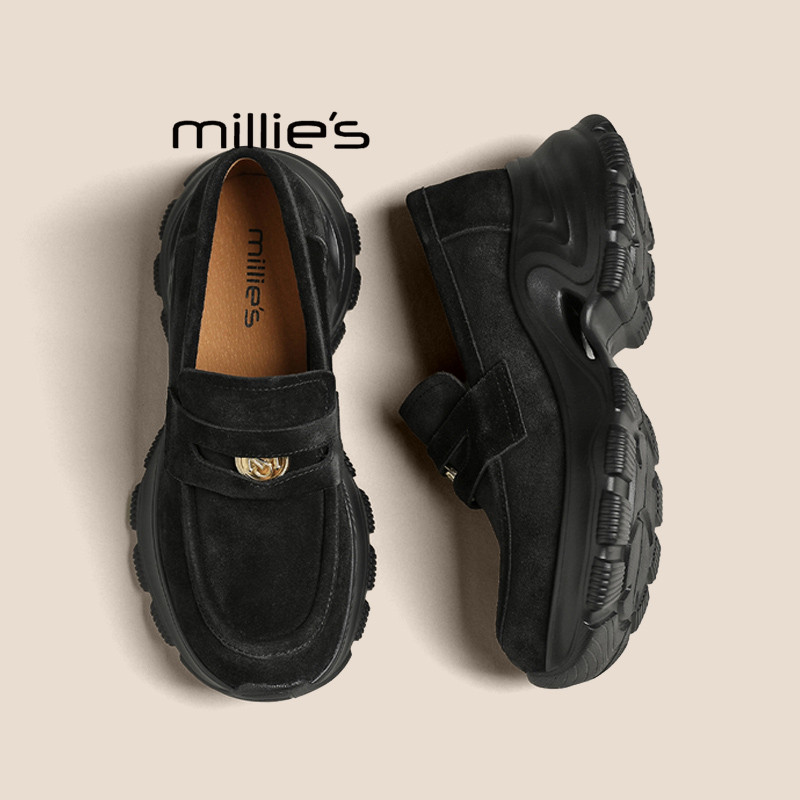 MILLIE'S/妙丽法式赫本风单鞋