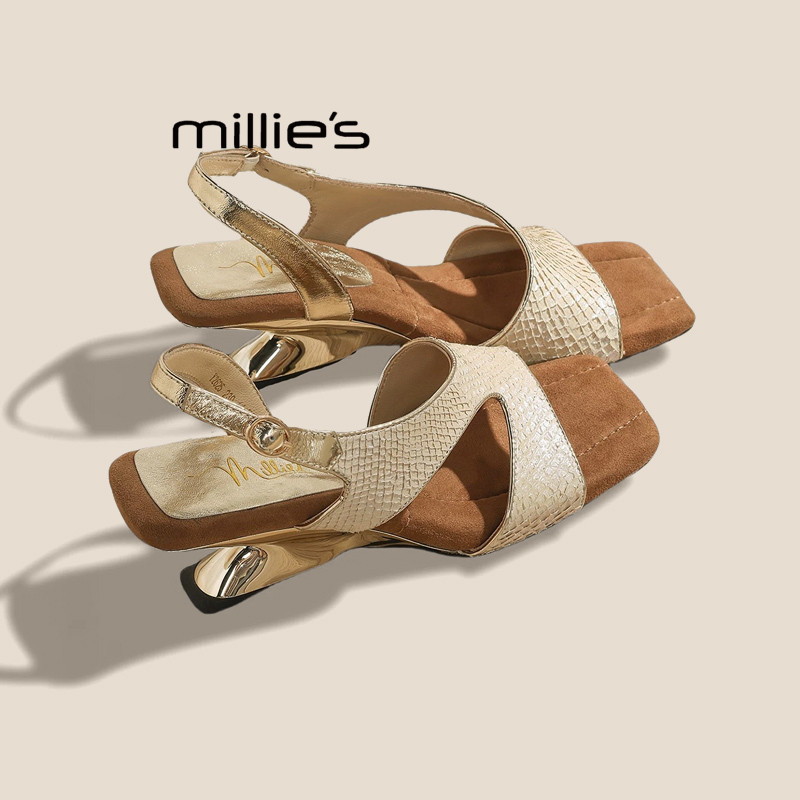MILLIE'S/妙丽法式方头凉鞋