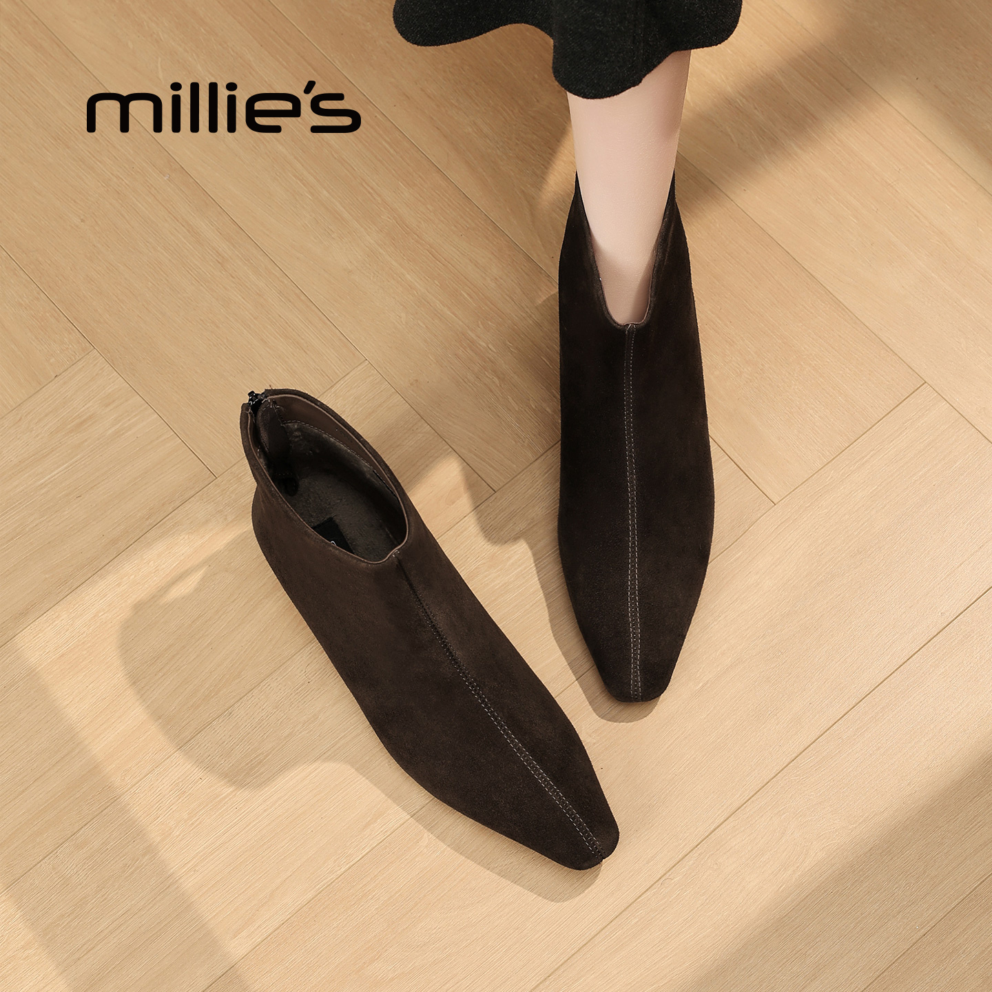 MILLIE'S/妙丽真皮时装靴