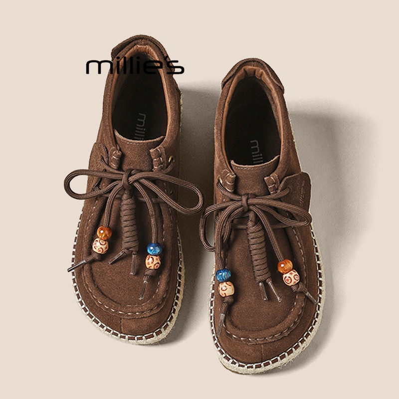 MILLIE'S/妙丽勃肯鞋女新款秋季休闲百搭袋鼠鞋豆豆鞋博肯乐福鞋Z,女鞋,浅口单鞋,淘宝优惠券,粉丝福利购,淘宝优惠卷