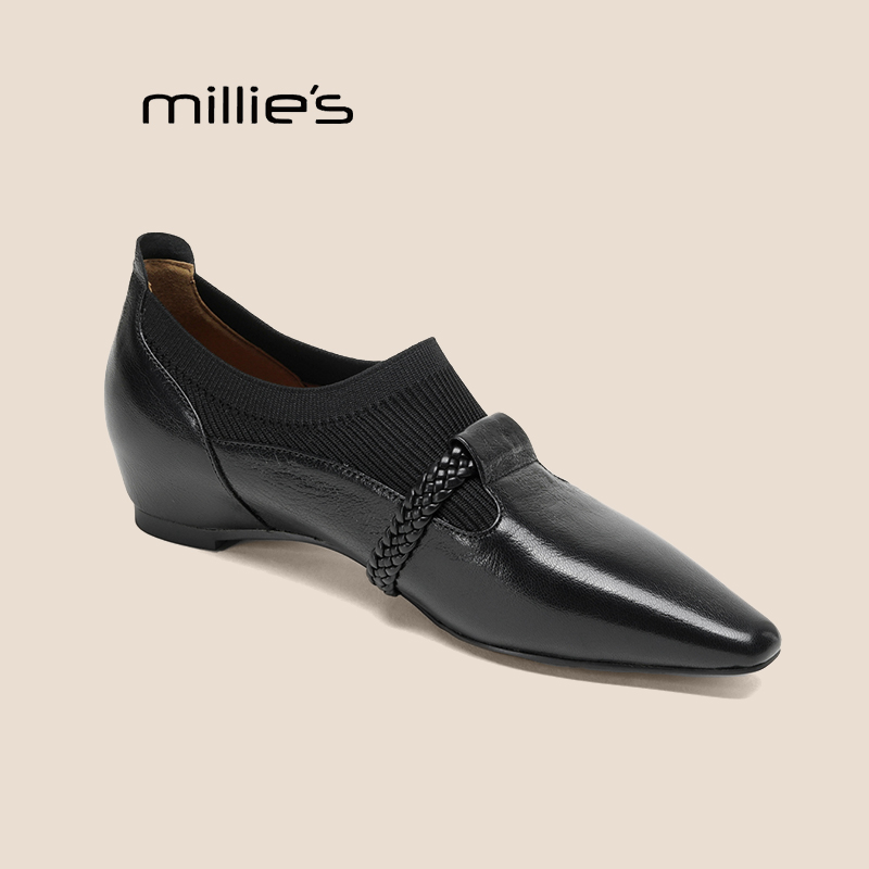 MILLIE'S/妙丽真皮小皮鞋巨好看