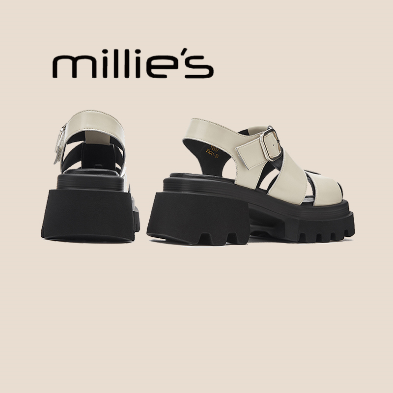 MILLIE'S/妙丽镂空罗马凉鞋
