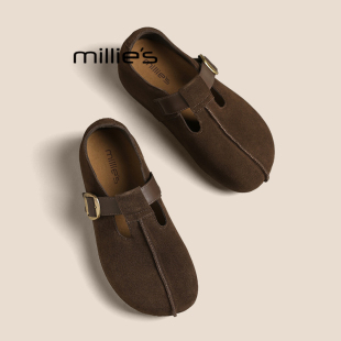 早秋温柔随性全包搭扣勃肯女软底通勤鞋 妙丽2025新款 MILLIE