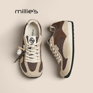 透气拼色运动鞋 妙丽德训鞋 休闲轻便阿甘鞋 女2025秋新款 MILLIE