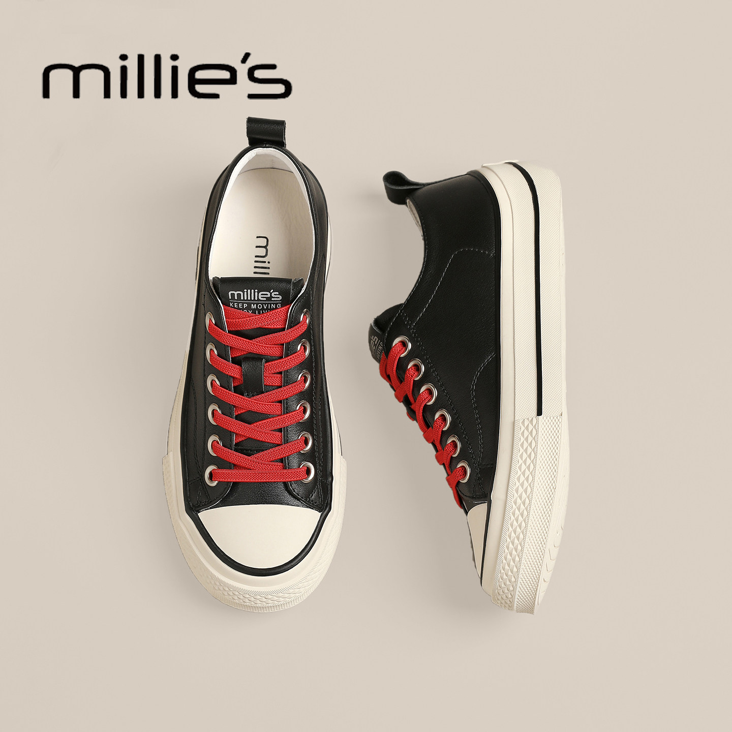 MILLIE'S/妙丽巨好看帆布鞋女