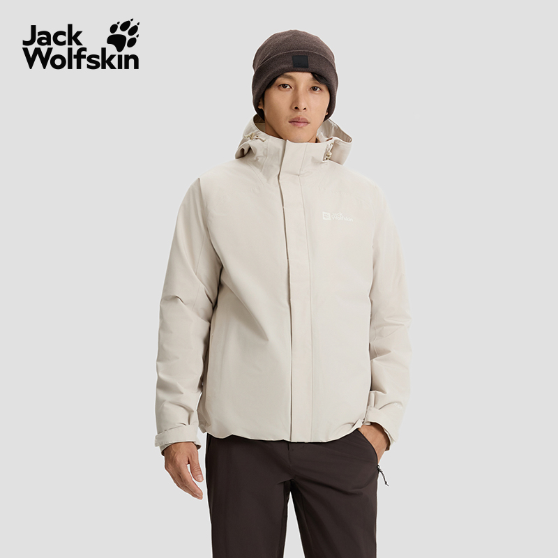 JackWolfskin狼爪冲锋衣25秋冬户外JOYFUL情侣抓绒三合一 A65466