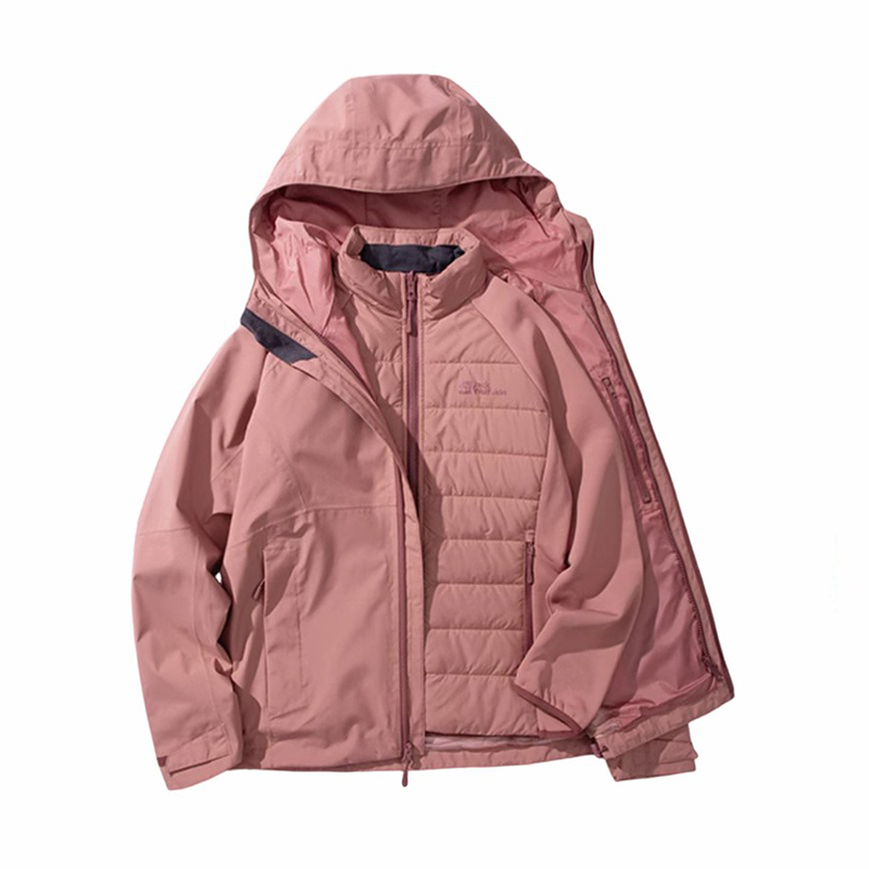 JACKWOLFSKIN狼爪新款女子三合一夹克户外外套 A61887A-J0127