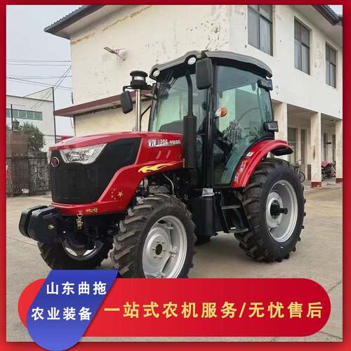 大型农用拖拉机中国洛阳1204大马力农田水旱两用耕种犁地机