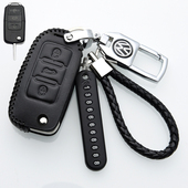 真皮钥匙包汽车钥匙保护套扣 16款 2017款 大众途观专用丝绸之路15