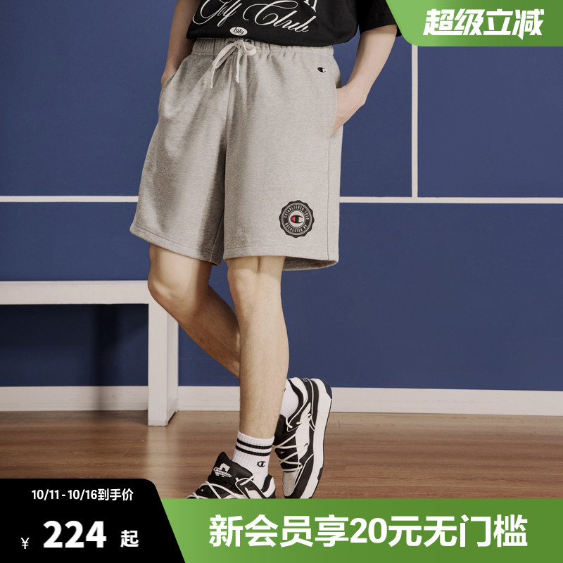 Champion冠军休闲短卫裤男学院风时尚户外裤子运动短裤