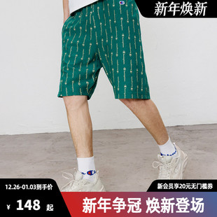 休闲透气裤 Champion冠军短裤 刺绣logo运动五分裤 新款 子女 男25夏季