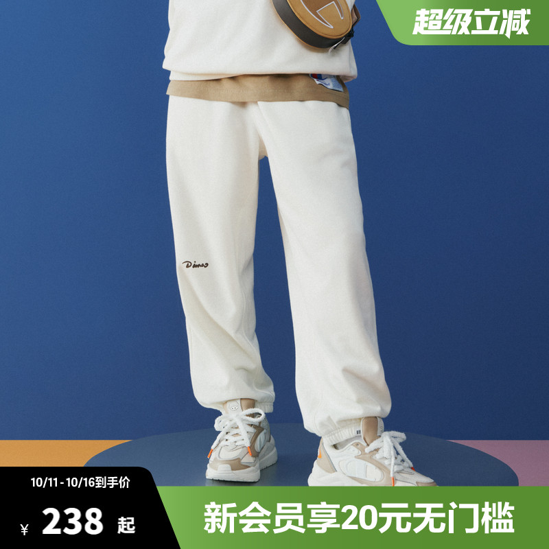 Champion冠军休闲卫裤男2025秋季新款纯色刺绣束脚裤纯棉运动长裤