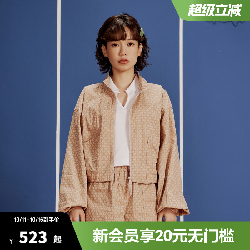 Champion冠军开衫夹克春秋款老花外套拉链立领上衣女夏复古潮牌
