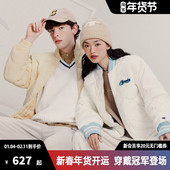 情侣菱格纹棒球式 Champion冠军羽绒服女24冬季 新款 休闲运动外套男