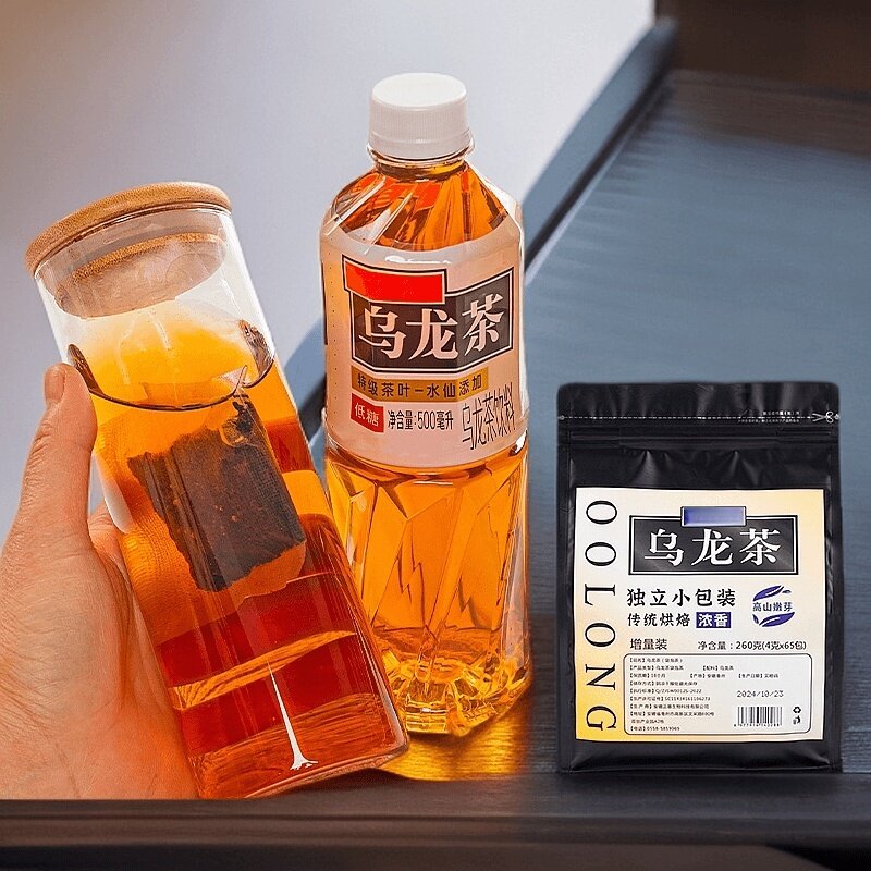 黑乌龙茶饮树叶平替茶包独立小包装烘焙浓香0 蔗糖0卡0脂黑乌龙茶