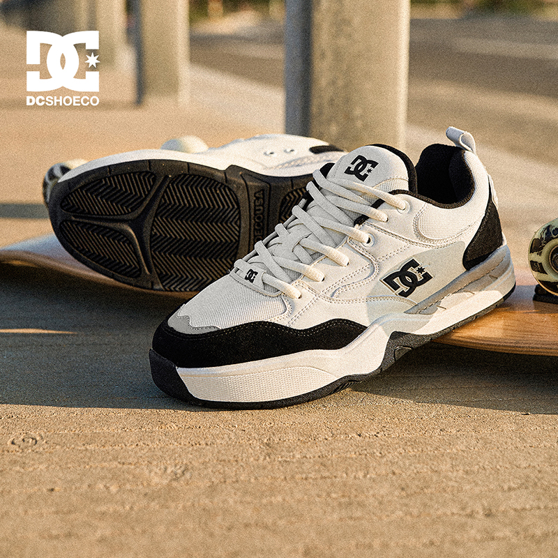 DC SHOES Kalis ascend PRO 2025秋季黑白熊猫鞋滑板鞋休闲鞋男鞋