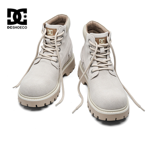 EDGE 男士 马丁靴2025新款 鞋 AURUM 秋冬休闲白色真皮工装 SHOES