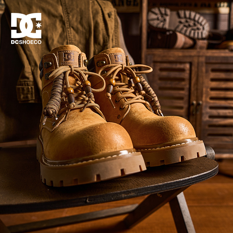 DC SHOESNorda2 EDGE 2025秋冬季新款加绒马丁靴男靴保暖靴子男