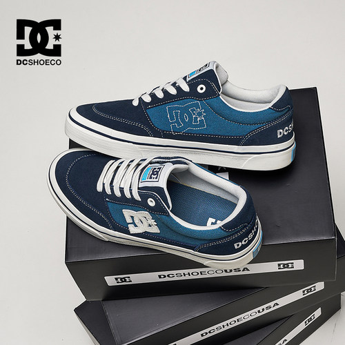 DCSHOES CANVAS春季透气鞋子男硫化鞋休闲板鞋爆款潮鞋真皮帆布鞋