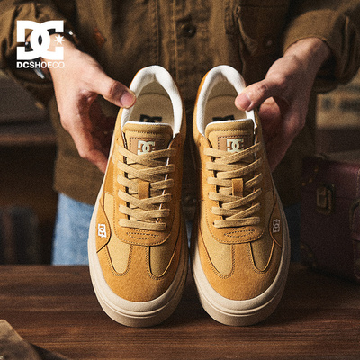 DCSHOES Seattle 2026春夏新款男士休闲鞋子男鞋真皮厚底透气板鞋