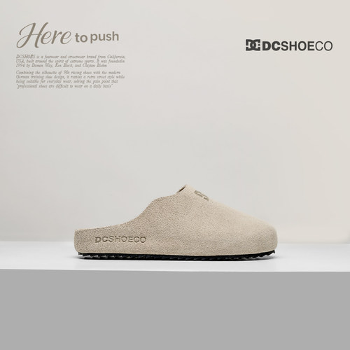 DCSHOES CORK 26夏季新款包头半拖真皮舒适拖鞋透气薄款勃肯鞋女