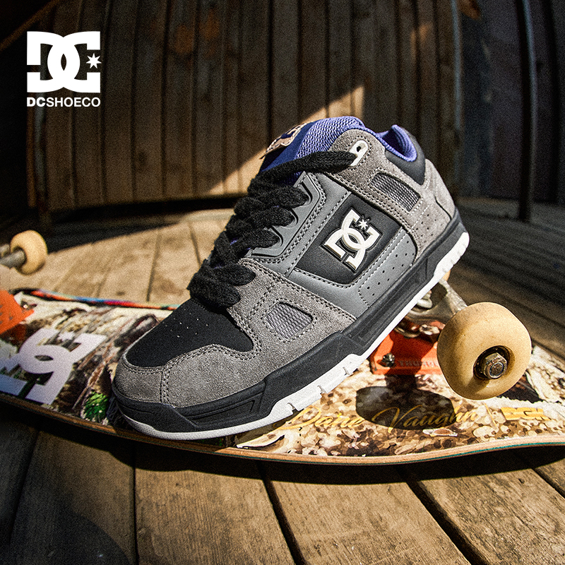 DC SHOES STAG PRO 秋冬季新款美式滑板鞋黑武士休闲鞋男鞋面包鞋
