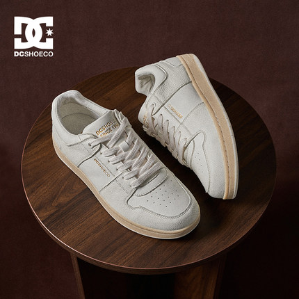 DCSHOES MARLOW LUX 26春季新款百搭小白鞋休闲鞋老钱风真皮男鞋