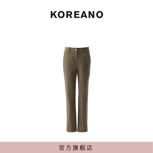 【KOREANO】春秋高级感复古风百搭显瘦单裤26R2-KW6340(JUN)