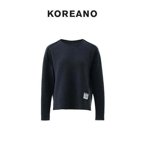 【KOREANO】冬季深灰色毛针织T恤 TT5597(JUN)