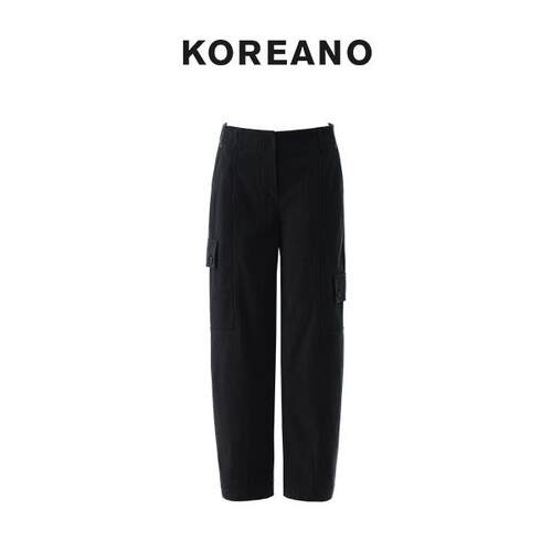 【KOREANO】冬季鲸落灰条绒直筒裤  KT5563(JUN)