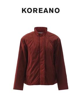 【KOREANO】冬季蜜瓜橘立领加棉夹克式外套  MS2740(UN)