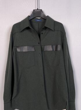 【KOREANO】冬季卡其绿羊毛衬衫  CY6505(JUN)