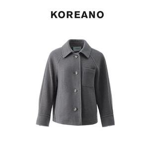 KOREANO SY5994 冬季 JUN 单排扣优雅简约外套