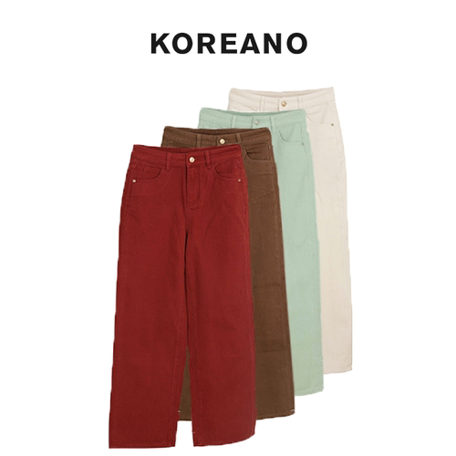 【KOREANO】春秋纯棉直筒裤 【H】 KN9359(UN)GDX