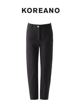 【KOREANO】冬季卡其灰色经典小萝卜裤   KW5592(JUN)B