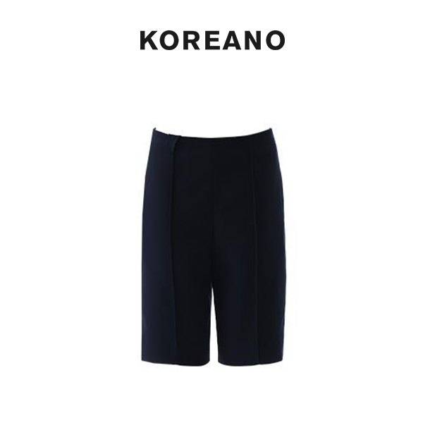 【KOREANO】冬季藏蓝色中高腰直筒五分短裤 【H】 KW45114(JUN),女装/女士精品,休闲裤,淘宝优惠券,粉丝福利购,淘宝优惠卷