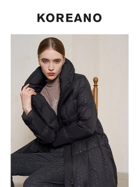 【KOREANO】冬季A型压花羽绒服 【H】 YC6854(UN)