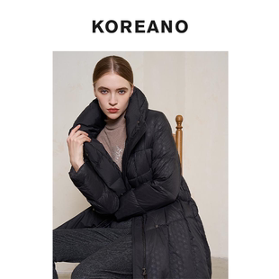 【KOREANO】冬季A型压花羽绒服 【H】 YC6854(UN)