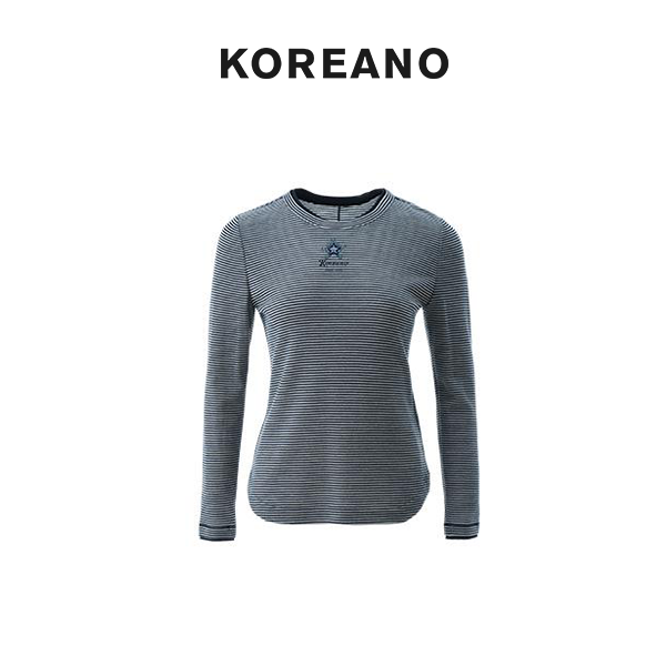 【KOREANO】冬季海军蓝白条T恤  TY5553(JUN)