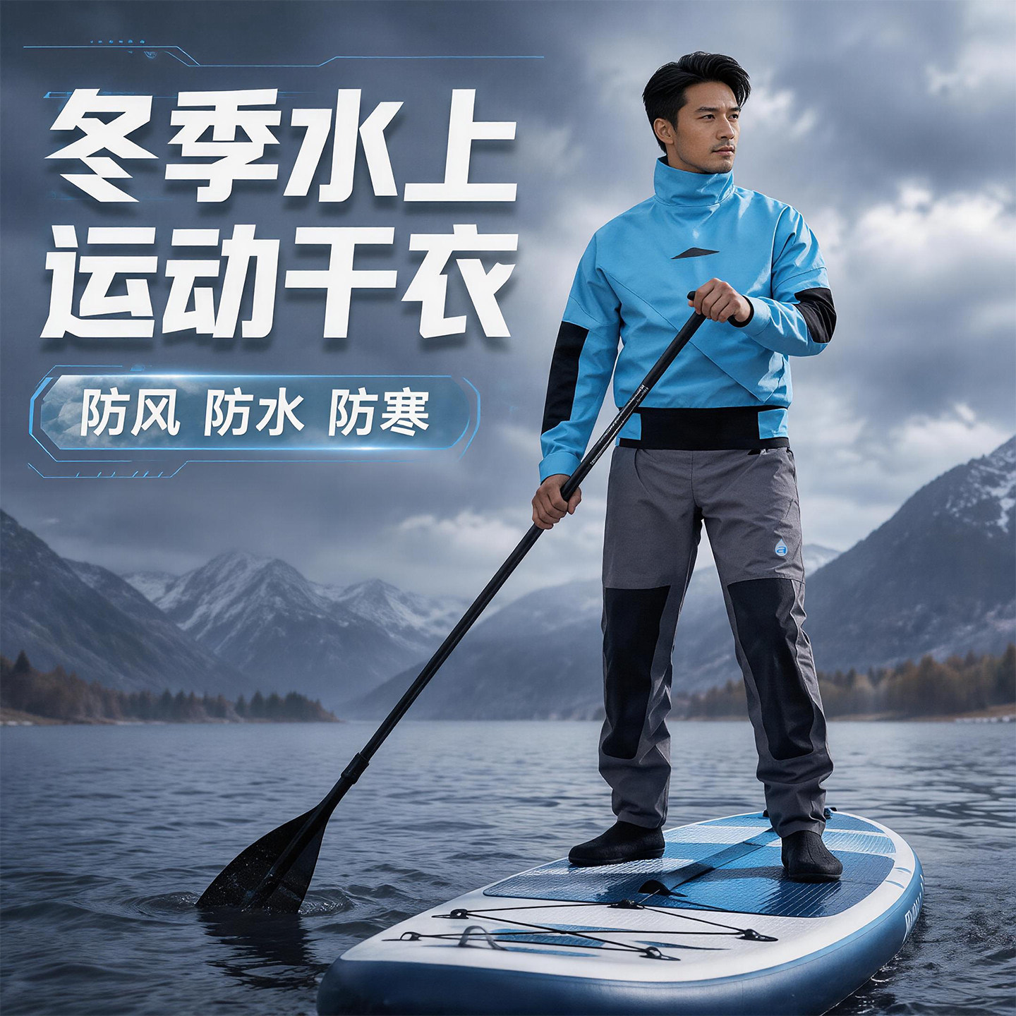 WATERFUN防风防雨防水户外运干衣