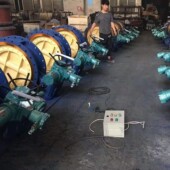 电动硬密封蝶阀 D973H 电动对夹蝶阀