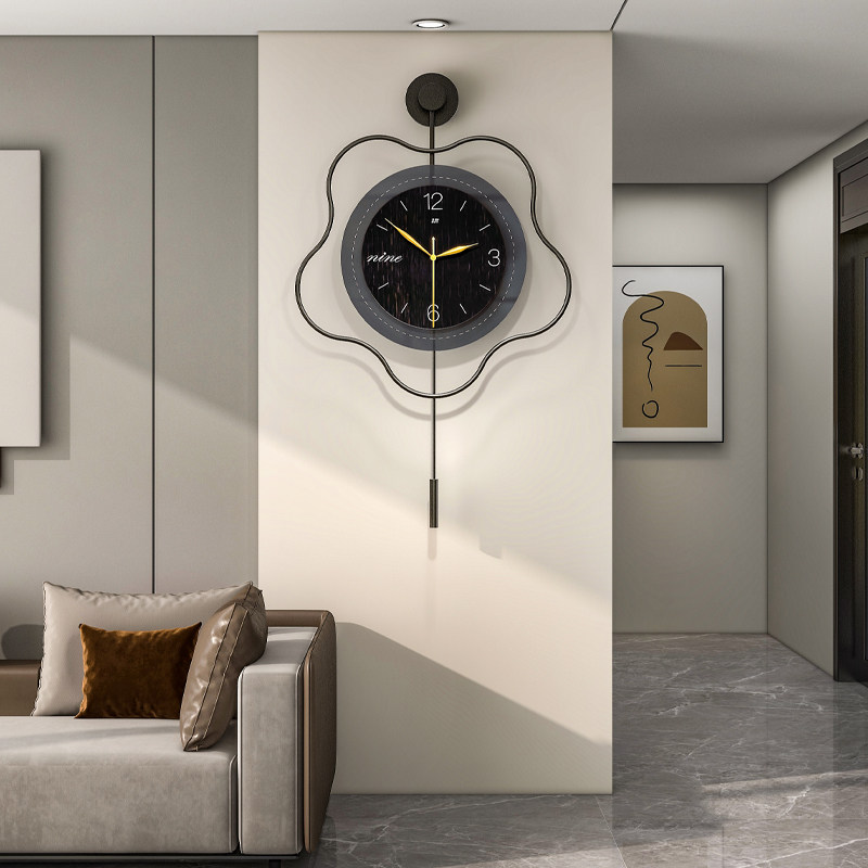 家用挂钟钟表客厅现代简约创意装饰餐厅时尚挂墙静音高级感时钟
