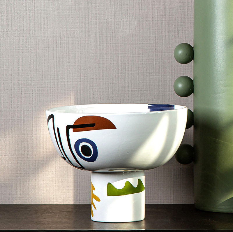 大千新彩色陶瓷人脸花瓶 创意可爱趣味现代家居花器果盘 装饰摆件,模玩/动漫/周边/娃圈三坑/桌游,文化/体育周边,淘宝优惠券,粉丝福利购,淘宝优惠卷