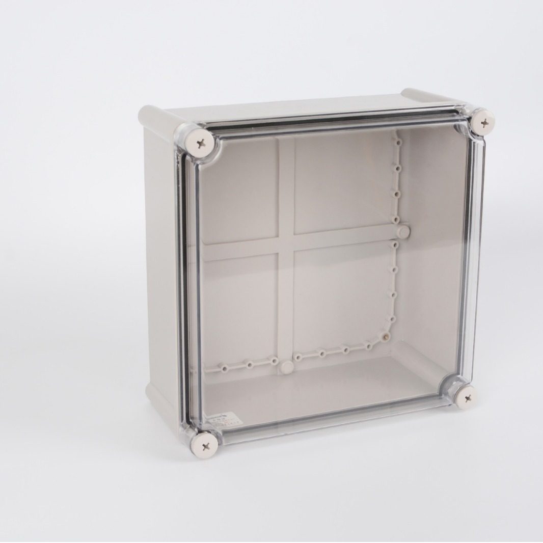 DS-AT-280T终端防水盒 280*280*130透明盖防水接线盒 畜牧业公模