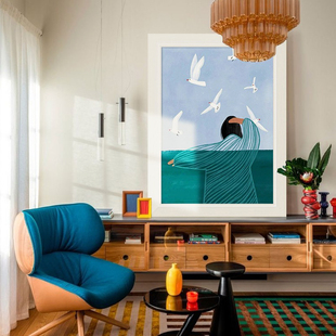 Bea Muller 治愈卧室装饰画小众艺术客厅沙发背景墙壁画玄关挂画