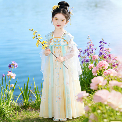 汉服女童2026新款春秋款襦裙中国古风日常可穿仙气飘飘公主裙