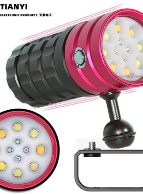 优选潜水手电筒XHP50 25000流明水下100m防水摄影潜水灯相机视频